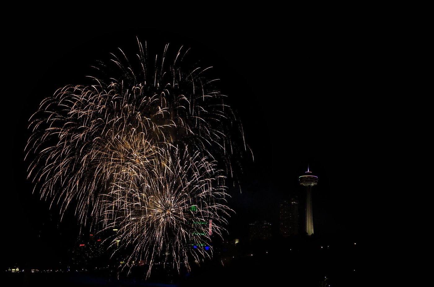 Fireworks at Niagara Falls, Canada