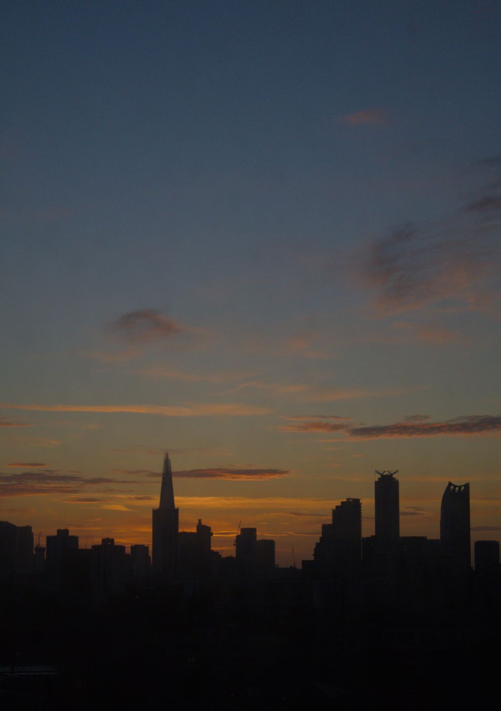 The Shard at sunset, London